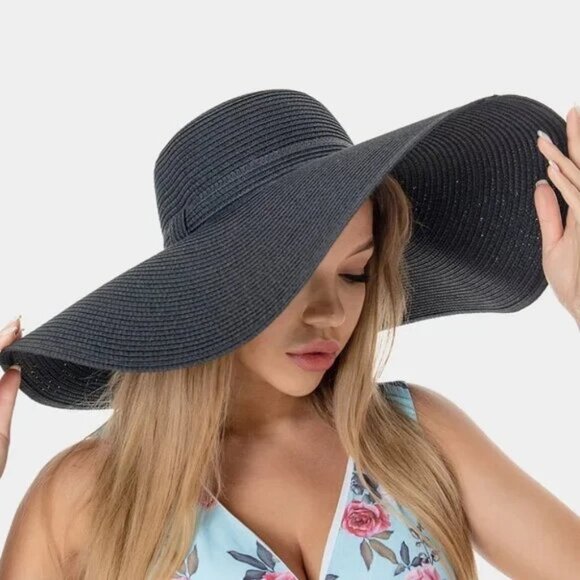 Black Floppy Sun Hat – NEW! - Picture 1 of 1